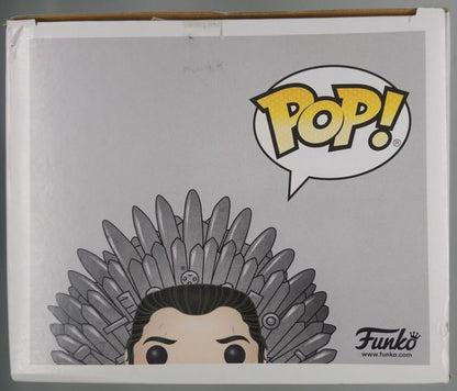 72 Jon Snow (on Iron Throne) Deluxe Game of Thrones Funko POP - Damaged Box