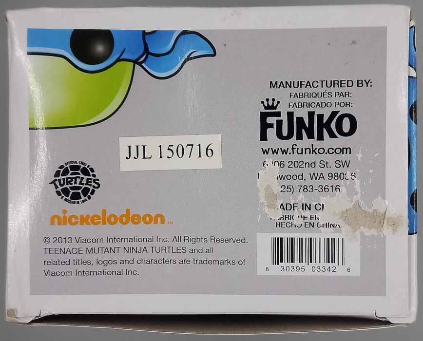 #63 Leonardo - Teenage Mutant Ninja Turtles - Box Damaged Funko POP