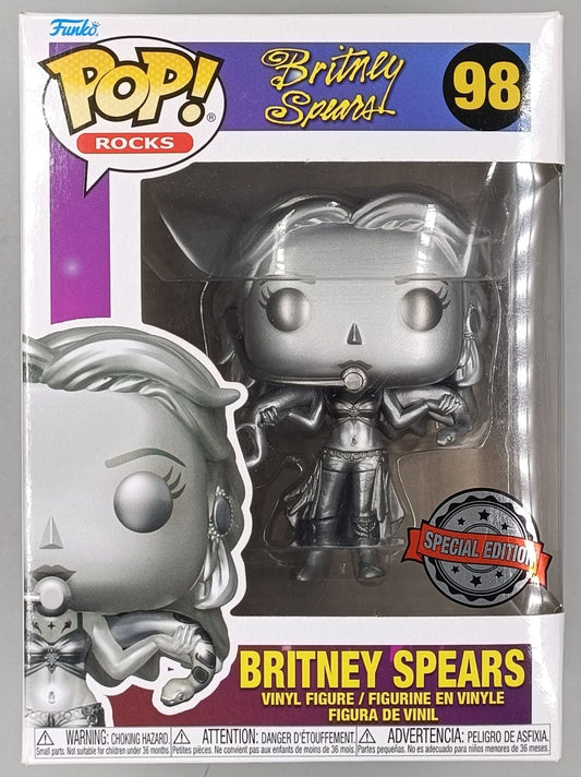 98 Britney Spears (Slave 4 U - Platinum) Metallic 5000pc Limited Edition Funko POP