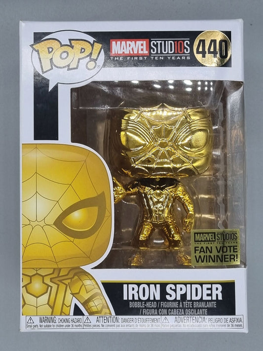 440 Iron Spider (Gold) - Chrome - Marvel Studios 10 Funko POP