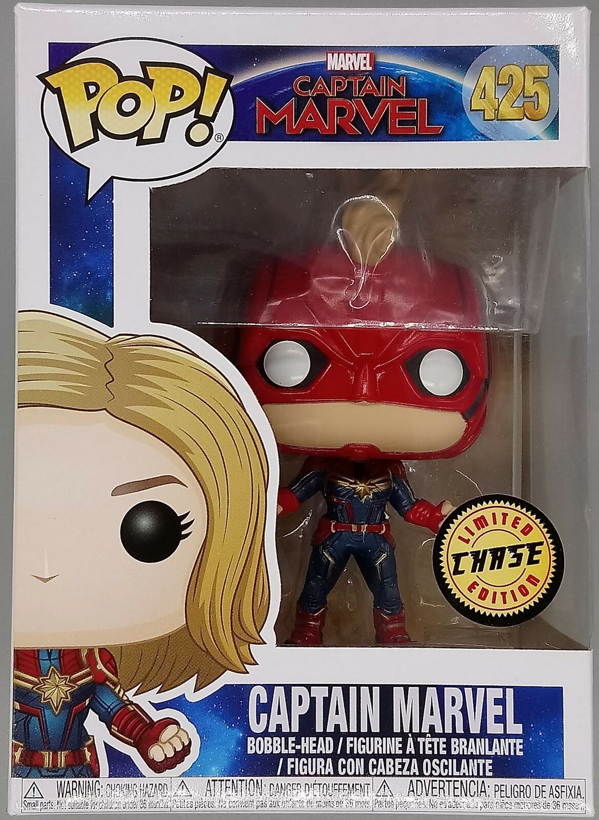#425 Captain Marvel (Masked) Chase - Marvel Captain Marvel Funko POP