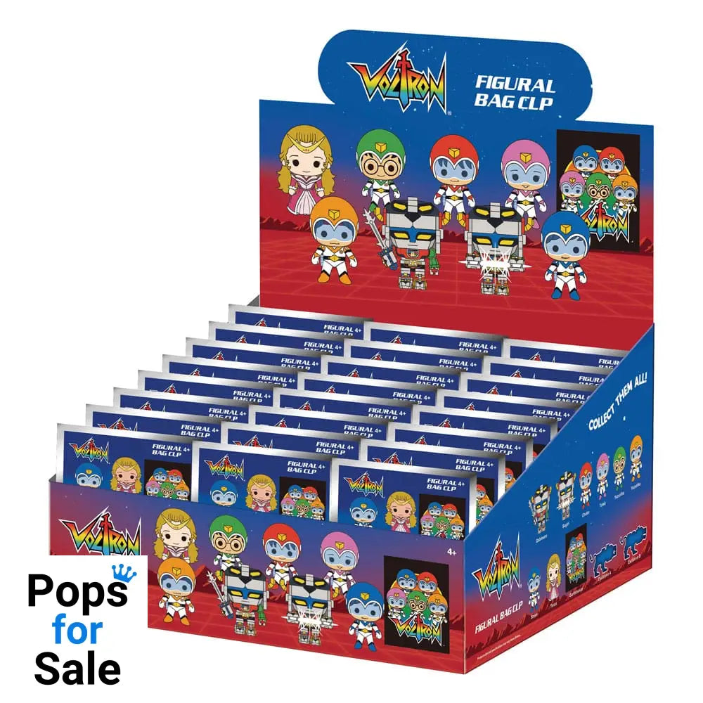 Voltron 3D PVC Bag Clips 40th Anniversary Display (24)