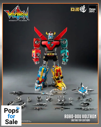 Voltron: Defender of the Universe Robo-Dou Action Figure Voltron Retro Toy Edition 27 cm
