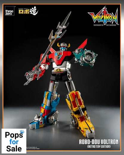 Voltron: Defender of the Universe Robo-Dou Action Figure Voltron Retro Toy Edition 27 cm