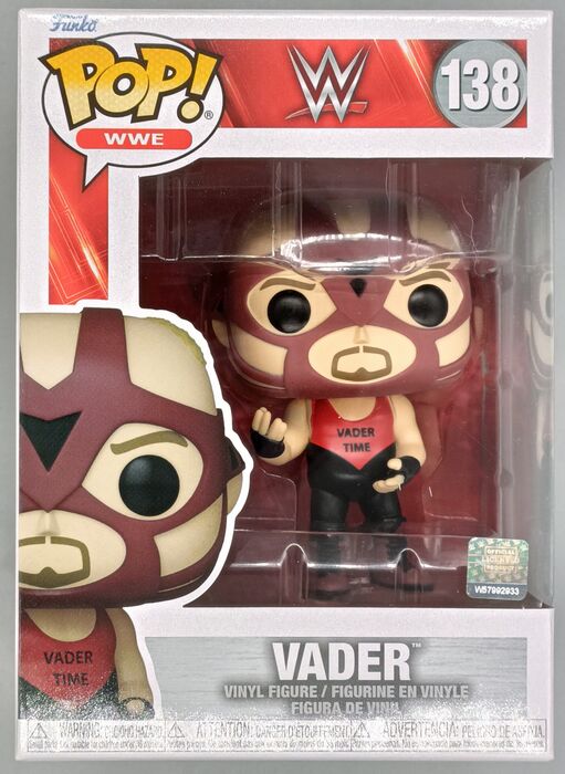 138 Vader - WWE - Brand New Funko POP