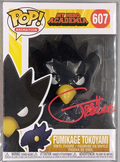 #607 Fumikage Tokoyami My Hero Academia (signed Josh Grelle) COA Funko POP