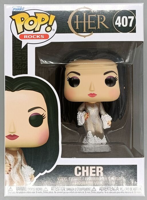 407 Cher (Met Gala 1974) - Rocks - Brand New Funko POP