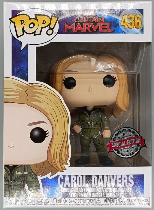#436 Carol Danvers (Flight Suit) - Marvel Captain Marvel Funko POP