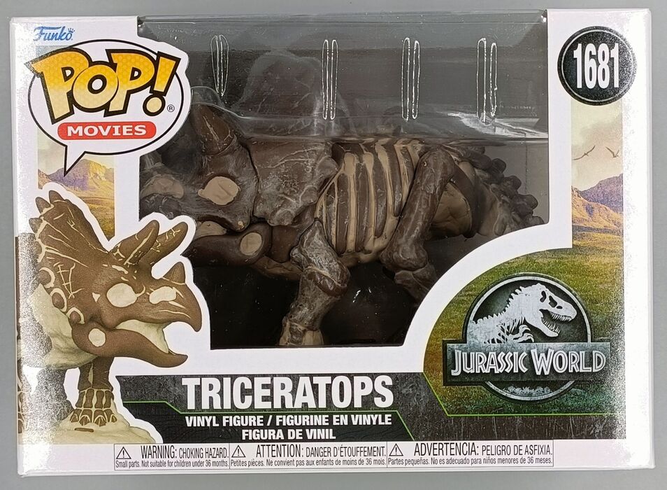 1681 Triceratops (Fossil) - Jurassic World - Box Damaged Funko POP