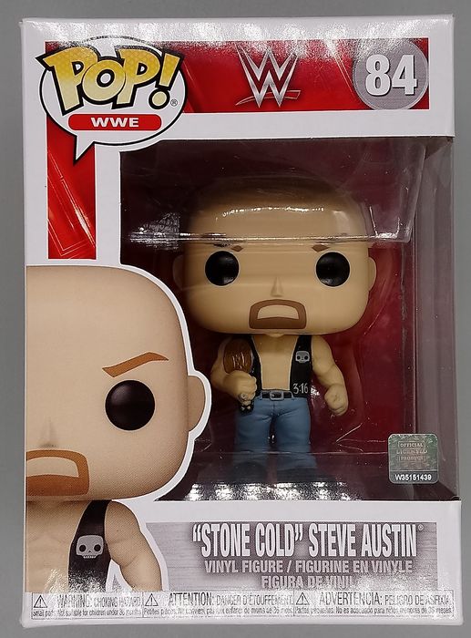 84 Stone Cold Steve Austin (w/Belt) - WWE - Funko POP - Box Damaged