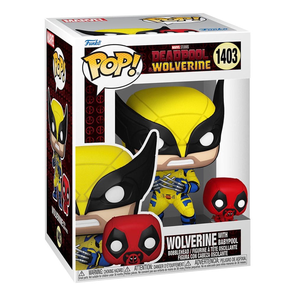 1403 Wolverine w/ Babypool - Marvel Deadpool 3 Wolverine Funko POP - Brand New