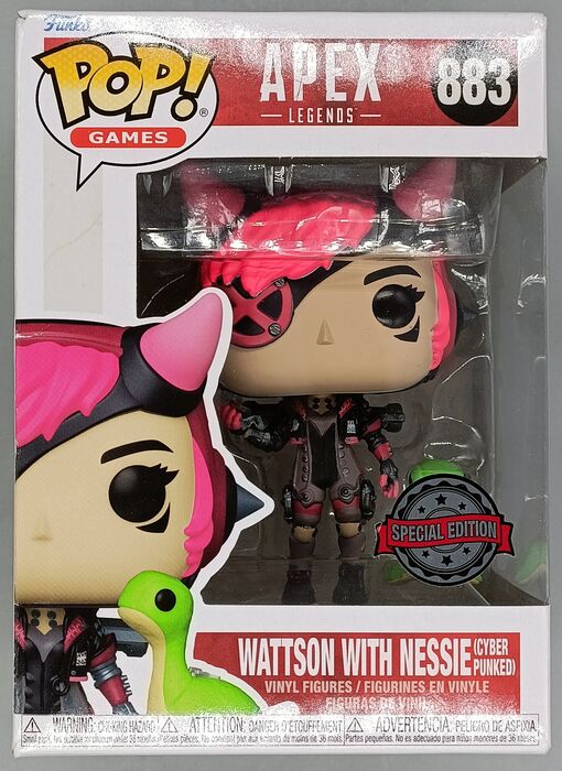 #883 Wattson with Nessie (Cyber Punked) Apex Legends Box Damaged Funko POP