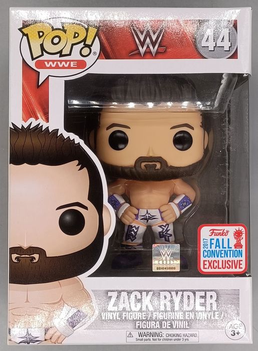 #44 Zack Ryder (Purple) - WWE - 2017 Con - Box Damaged Funko POP