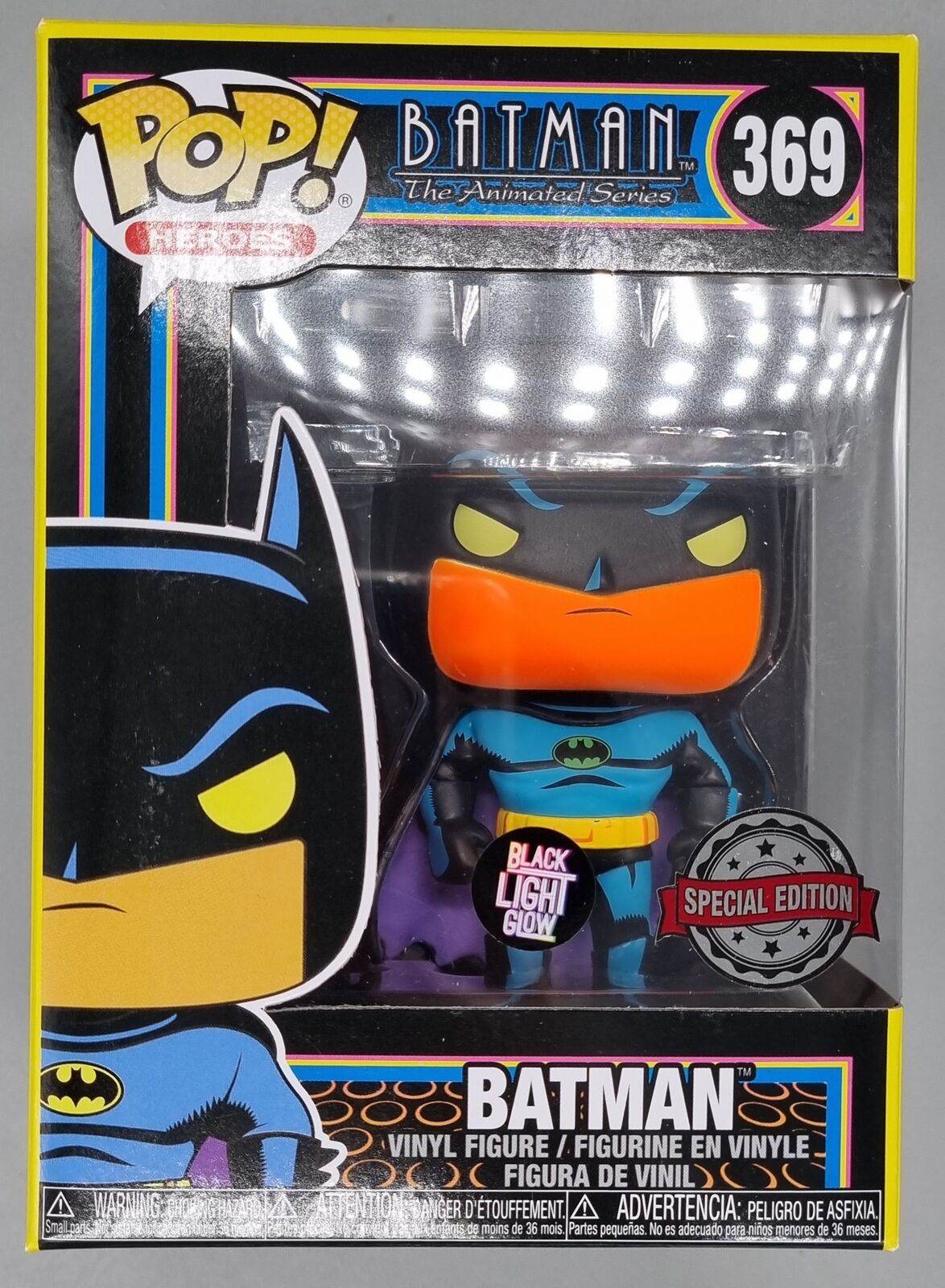 #369 Batman (Blacklight) - DC Batman Animated Series Funko POP