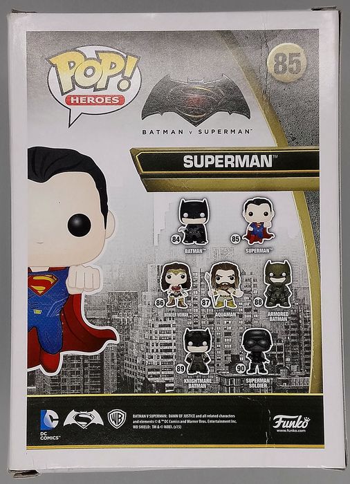 #85 Superman - DC Batman vs Superman - Box Damaged Funko POP