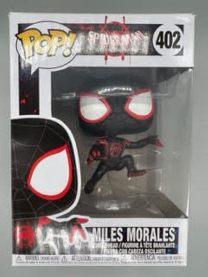 #402 Miles Morales Marvel Spiderman Into the Spiderv Box Damaged Funko POP