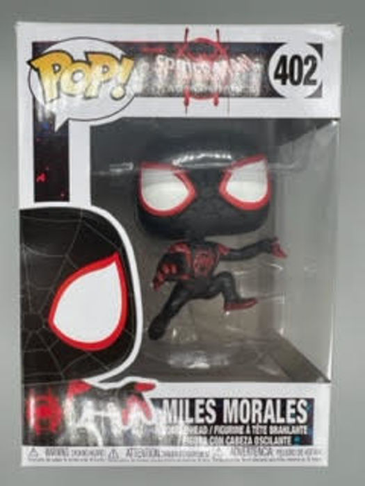 #402 Miles Morales Marvel Spiderman Into the Spiderv Box Damaged Funko POP