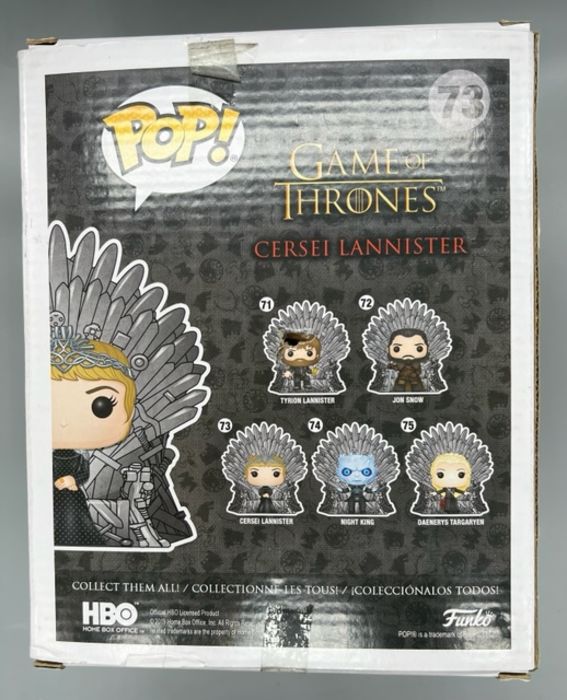 73 Cersei Lannister (on Iron Throne) Deluxe Game of Thrones Funko POP - Box Damaged