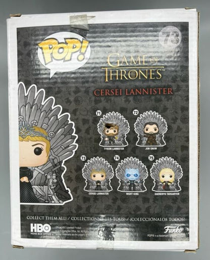 73 Cersei Lannister (on Iron Throne) Deluxe Game of Thrones Funko POP - Box Damaged