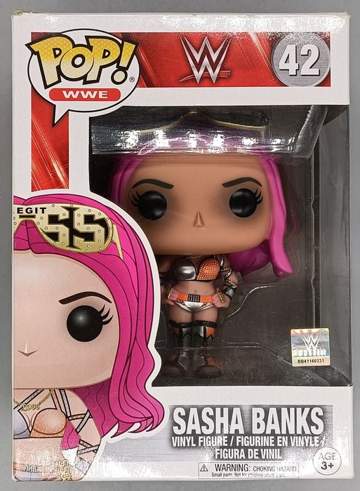 42 Sasha Banks - WWE - Funko POP - Box Damaged