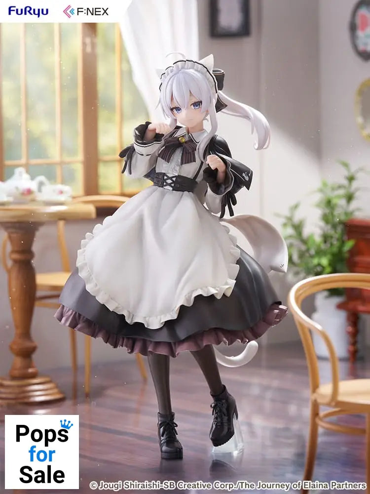 Wandering Witch: The Journey of Elaina F:NEX PVC Statue 1/7 Elaina Maid costume with cat ears Ver. 24 cm