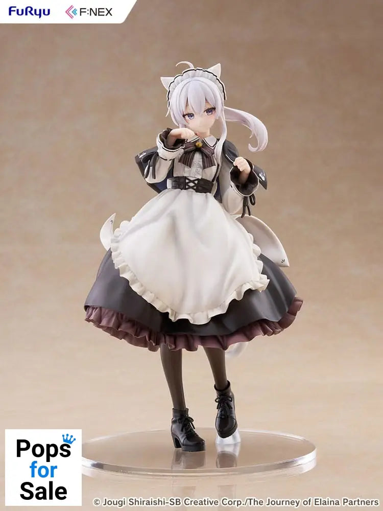 Wandering Witch: The Journey of Elaina F:NEX PVC Statue 1/7 Elaina Maid costume with cat ears Ver. 24 cm