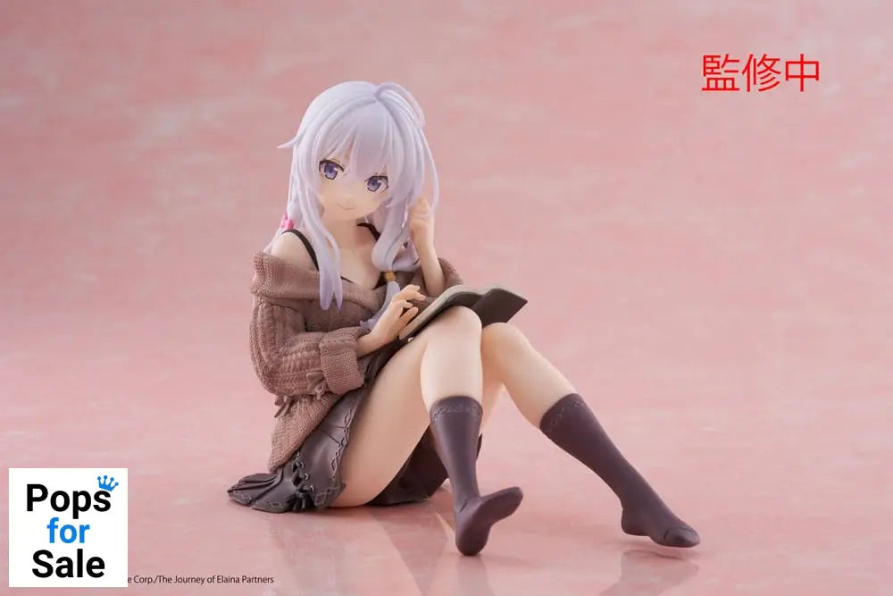 Wandering Witch: The Journey of Elaina PVC Statue Desktop Cute Figure Elaina Casual Clothes Ver. 13 cm Statues