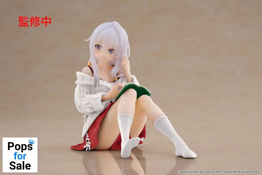 Wandering Witch: The Journey of Elaina PVC Statue Desktop Cute Figure Elaina Casual Clothes Ver. Renewal 13 cm