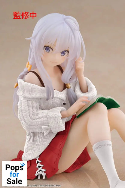 Wandering Witch: The Journey of Elaina PVC Statue Desktop Cute Figure Elaina Casual Clothes Ver. Renewal 13 cm