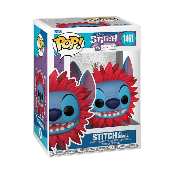 #1461 Stitch (as Simba) Disney Lilo & Stitch - Lion King Funko POP 