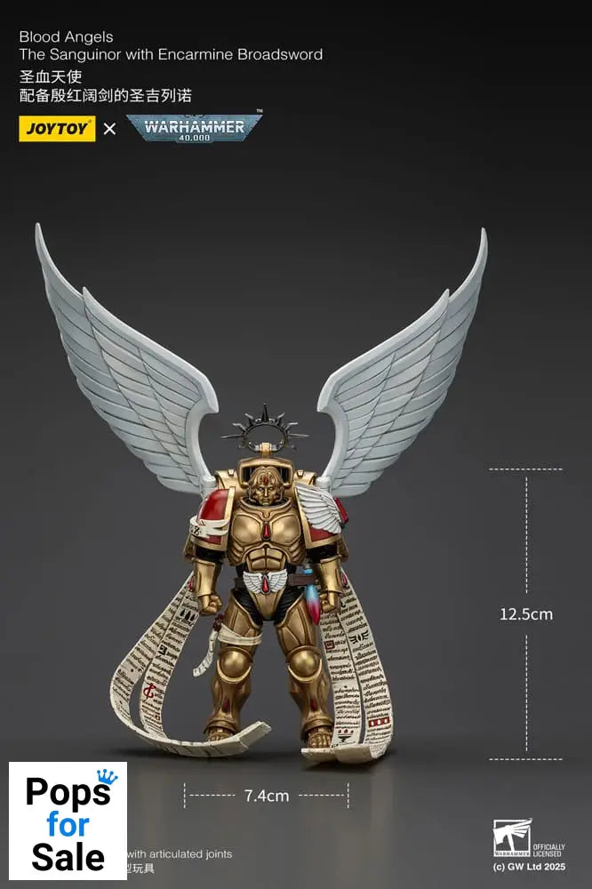 Warhammer 40,000 Action Figure 1/18 Blood Angels The Sanguinor with Encarmine Broadsword 12 cm