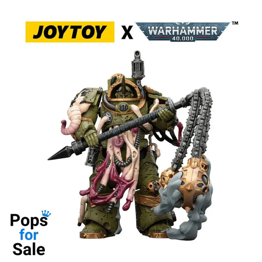 Warhammer 40,000 Action Figure Death Guard Blightlord Terminator 2 with Flail of Corruption 14 cm