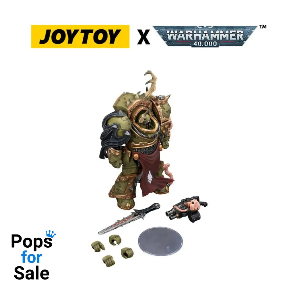 Warhammer 40,000 Action Figure Death Guard Blightlord Terminator 3 with Combi-bolter and Bubotic Blade 14 cm