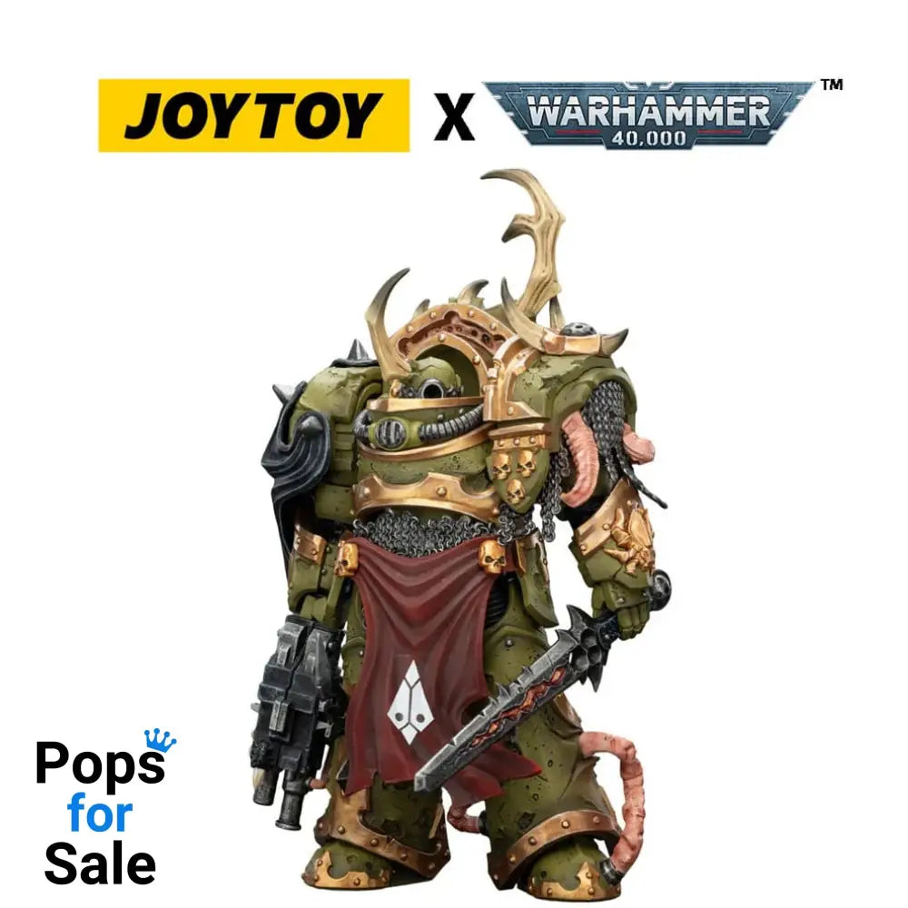 Warhammer 40,000 Action Figure Death Guard Blightlord Terminator 3 with Combi-bolter and Bubotic Blade 14 cm