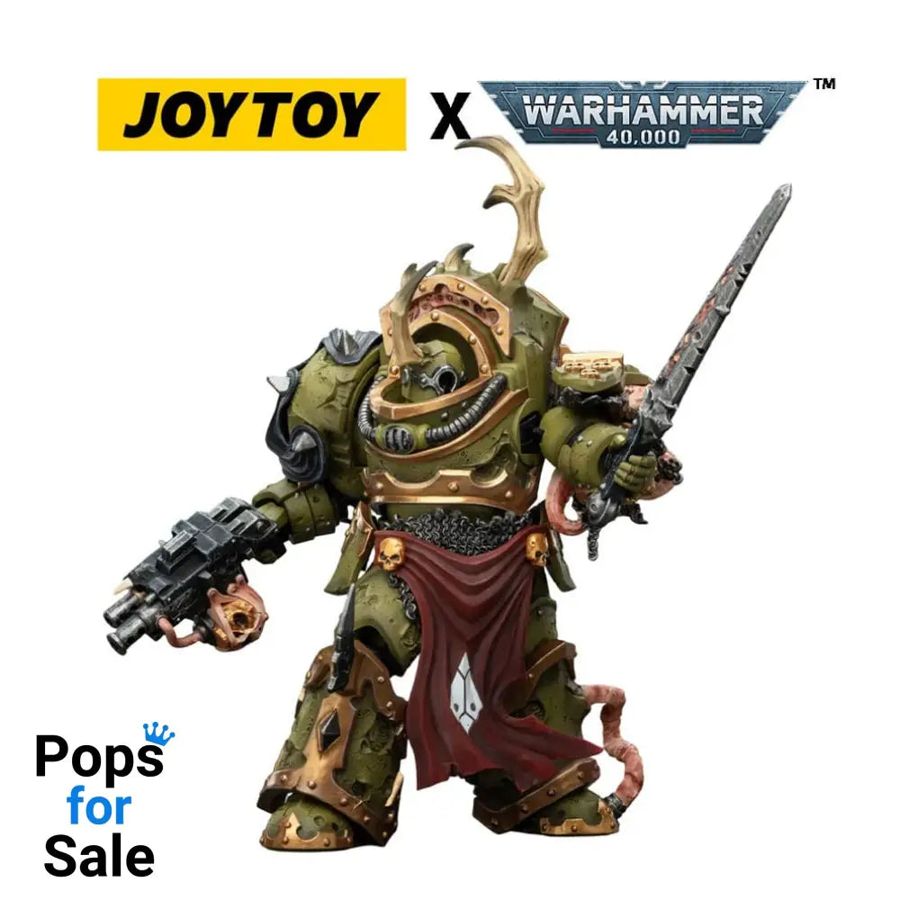 Warhammer 40,000 Action Figure Death Guard Blightlord Terminator 3 with Combi-bolter and Bubotic Blade 14 cm