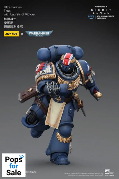 Warhammer 40,000 Action Figure Ultramarines Titus with Laurels of Victory 13 cm