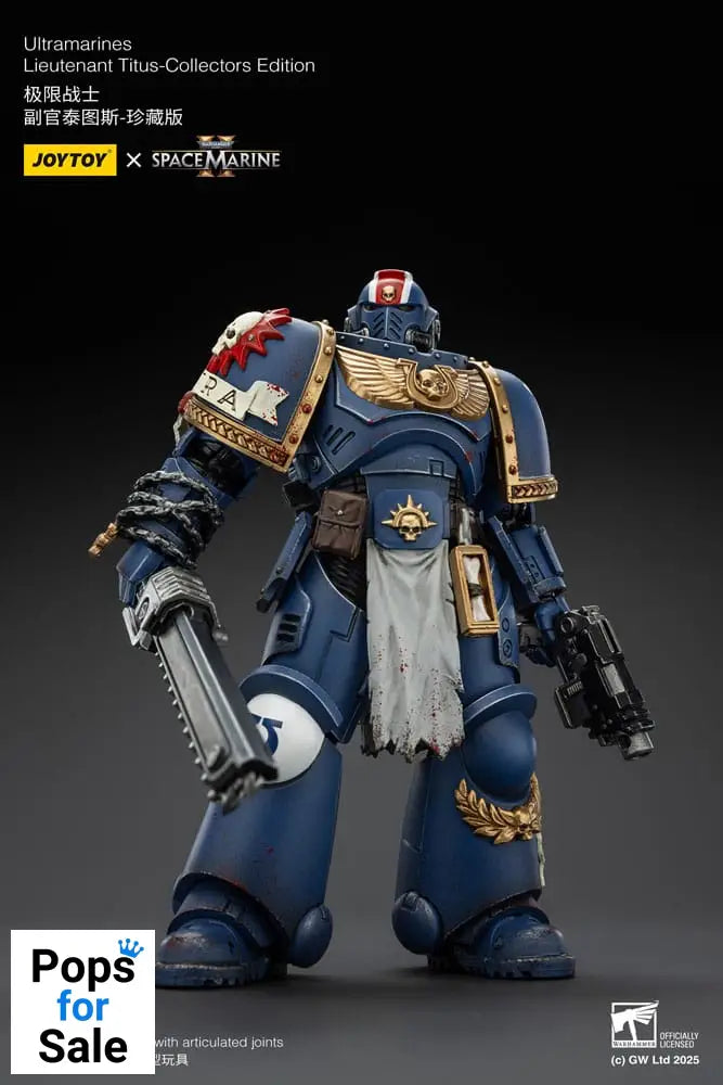 Warhammer 40,000: Space Marine 2 Action Figure Ultramarines Lieutenant Titus Collectors Edition 13 cm