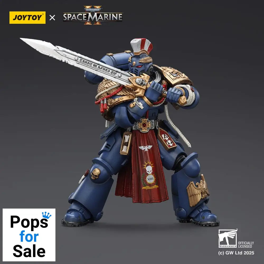 Warhammer 40,000: Space Marine 2 Action Figure Ultramarines Relic Primus Armourwith Plasma Pistol and Combat Blade 13 cm