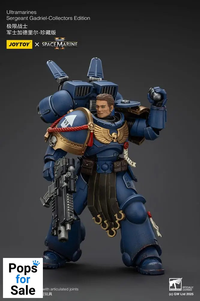 Warhammer 40,000: Space Marine 2 Action Figure Ultramarines Sergeant Gadriel Collectors Edition 13 cm