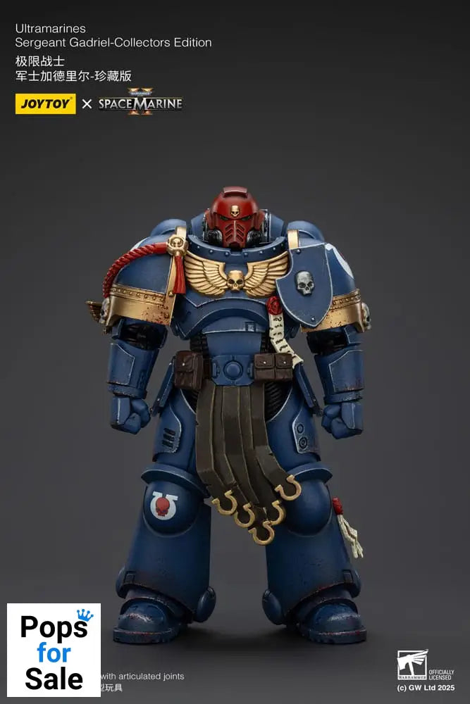Warhammer 40,000: Space Marine 2 Action Figure Ultramarines Sergeant Gadriel Collectors Edition 13 cm