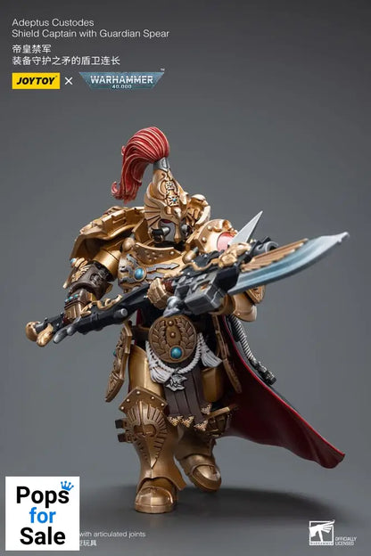 Warhammer 40k Action Figure 1/18 Adeptus Custodes Shield Captain with Guardian Spear 12 cm