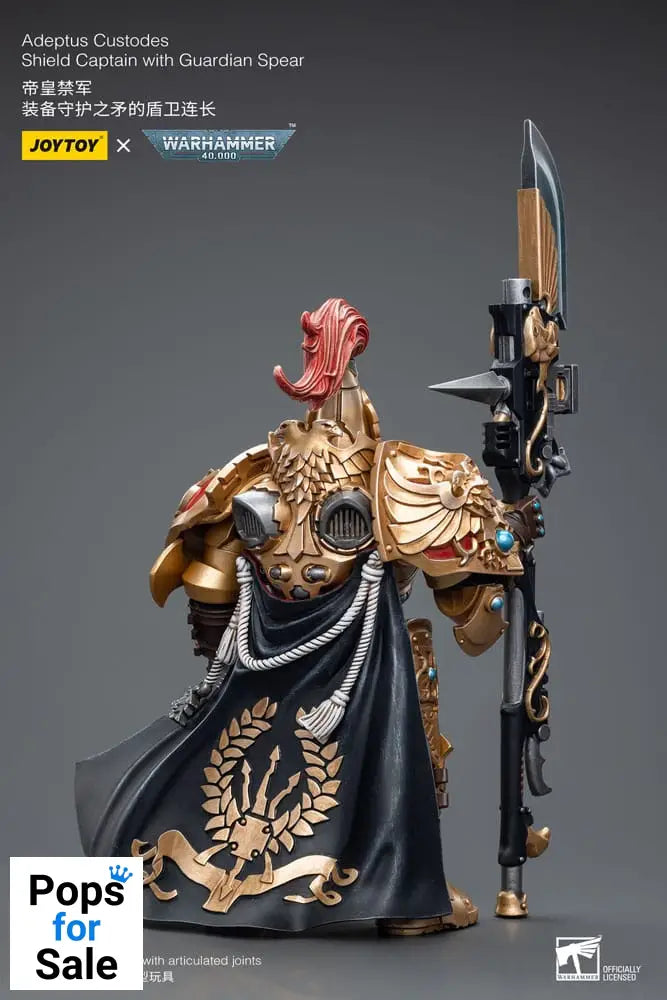 Warhammer 40k Action Figure 1/18 Adeptus Custodes Shield Captain with Guardian Spear 12 cm