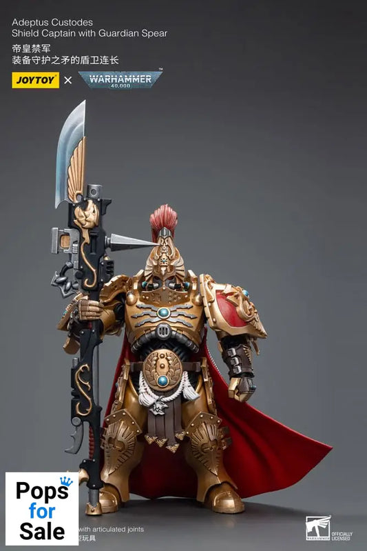 Warhammer 40k Action Figure 1/18 Adeptus Custodes Shield Captain with Guardian Spear 12 cm