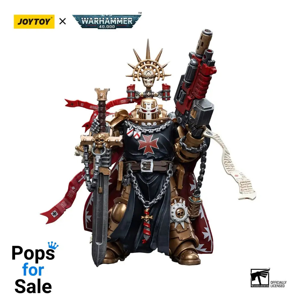 Warhammer 40k Action Figure 1/18 Black Templars High Marshal Helbrecht 12 cm