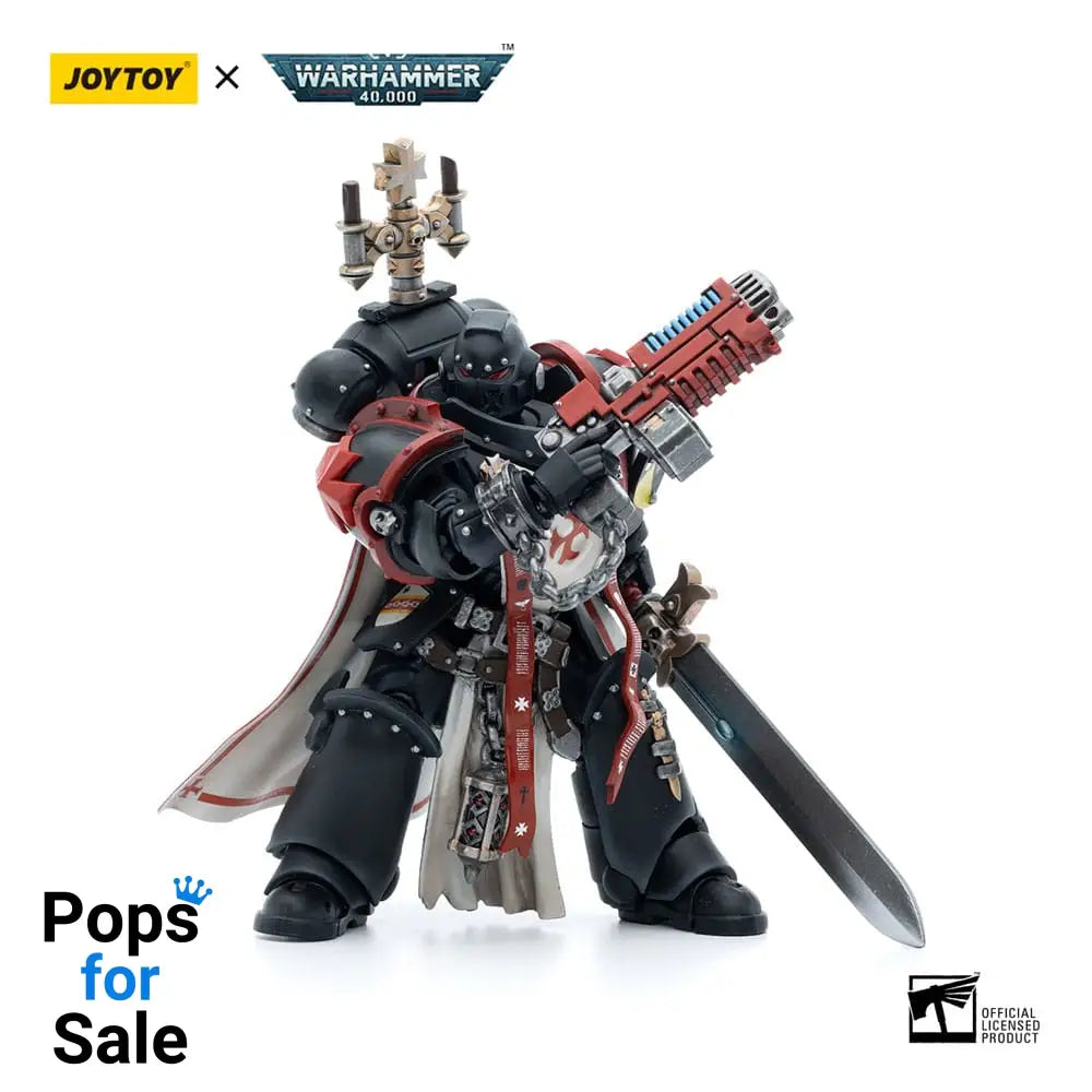 Warhammer 40k Action Figure 1/18 Black Templars Sword Brethren Brother Lombast 12 cm