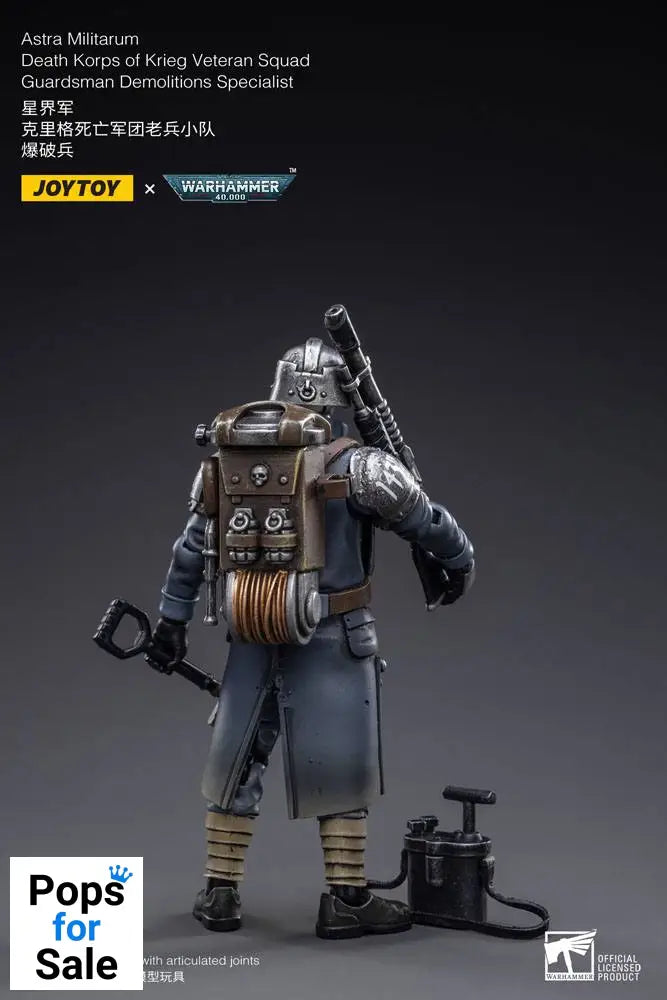 Warhammer 40k Action Figure 1/18 Death Korps of Krieg Veteran Squad Guardsman Demolitions Specialist 10 cm