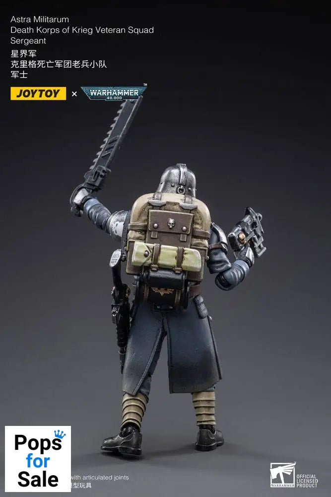 Warhammer 40k Action Figure 1/18 Death Korps of Krieg Veteran Squad Sergeant 10 cm