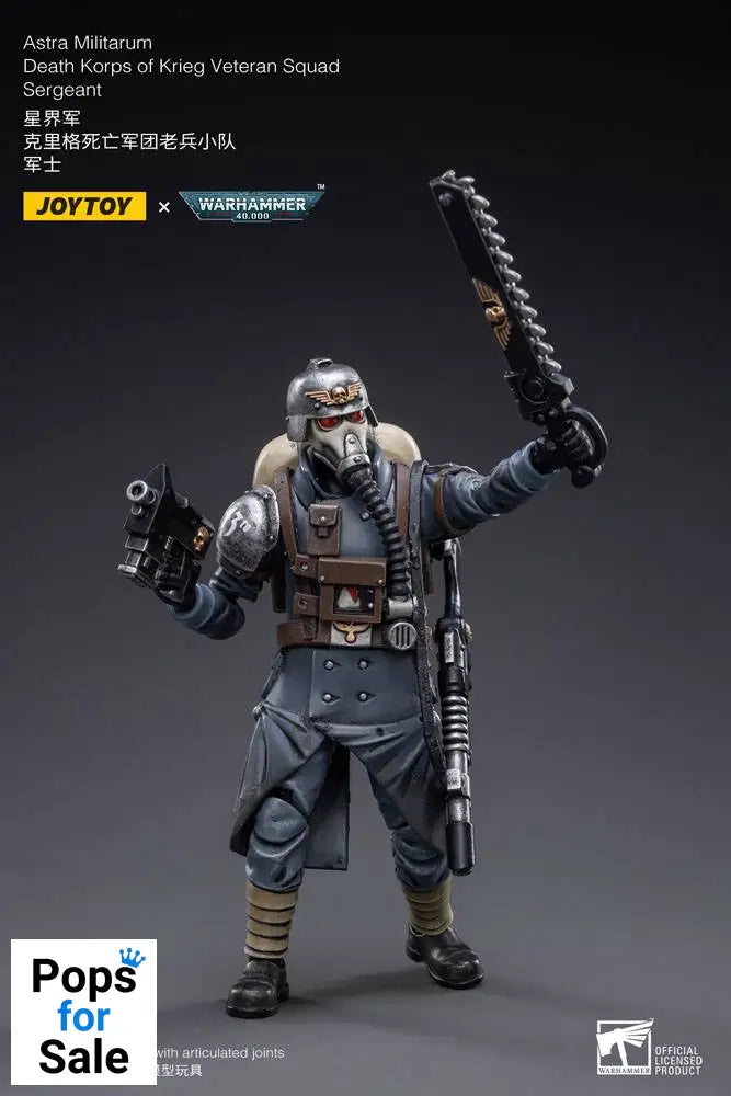 Warhammer 40k Action Figure 1/18 Death Korps of Krieg Veteran Squad Sergeant 10 cm