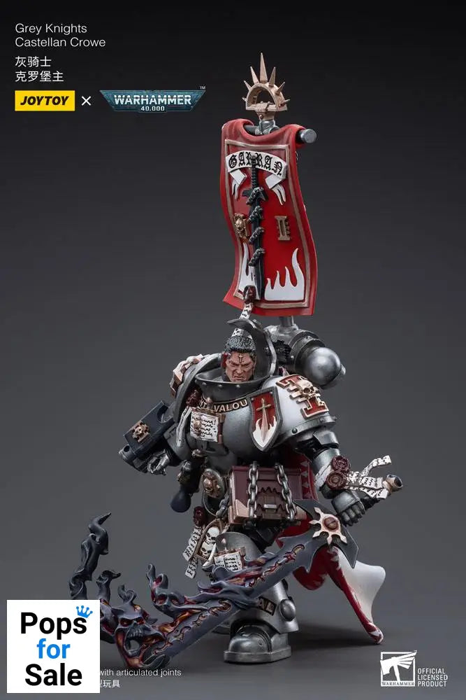 Warhammer 40k Action Figure 1/18 Grey Knights Castellan Crowe 12 cm