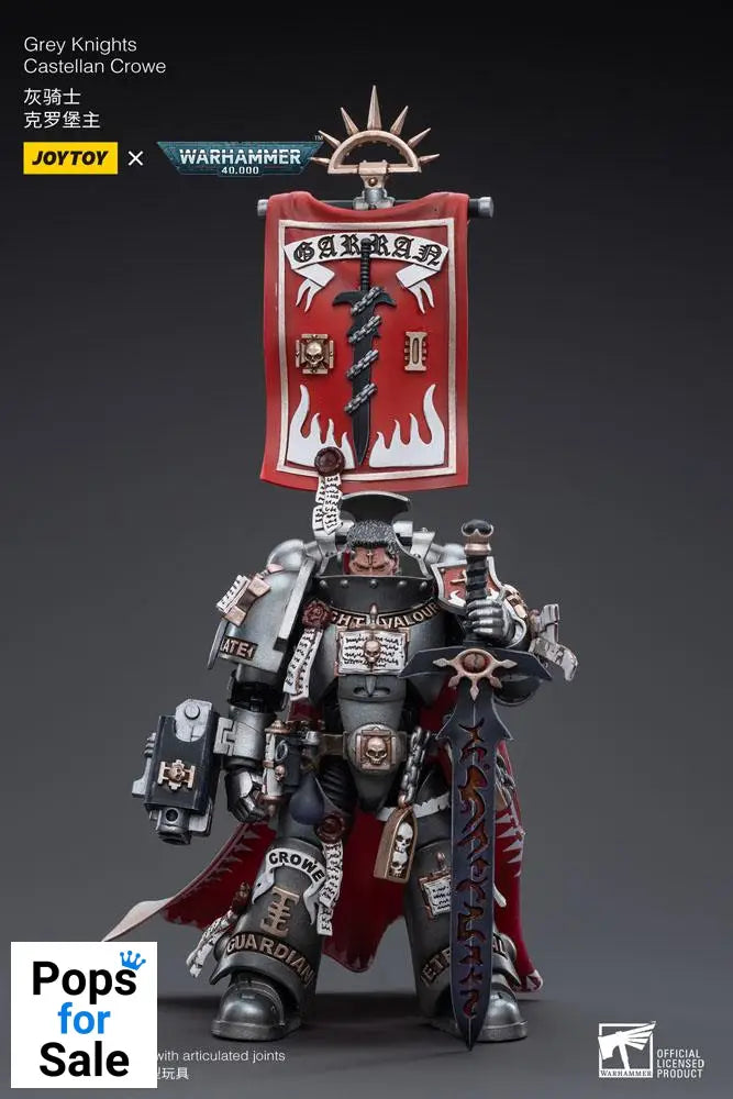 Warhammer 40k Action Figure 1/18 Grey Knights Castellan Crowe 12 cm